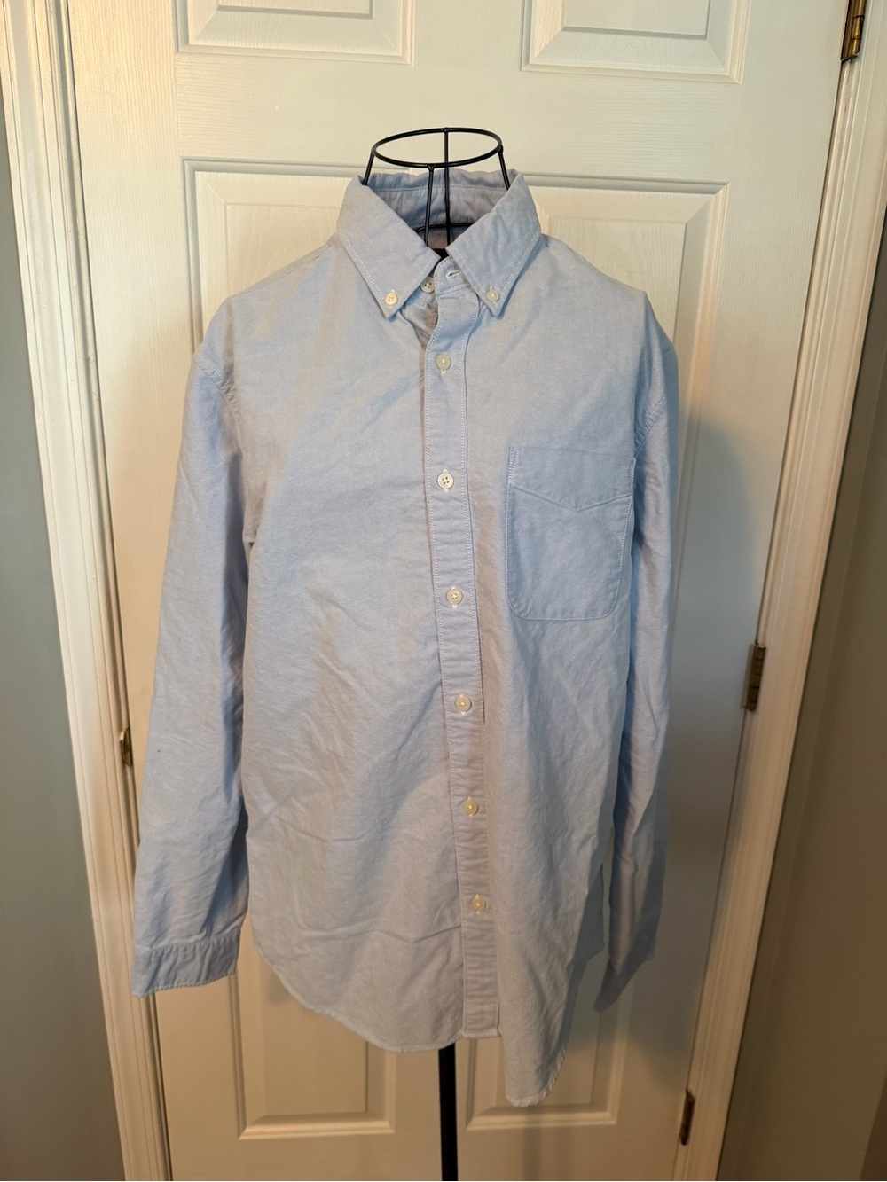 American Eagle Outfitters Light Blue Button-Down Oxford Shirt